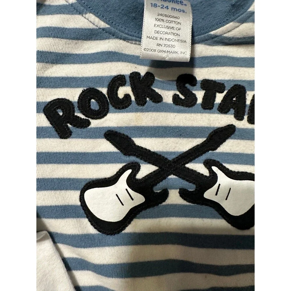 NEW Vintage Gymboree Lot Rockstar Make Noise Gymbo Shirts Pants 3p Bundle 12-18